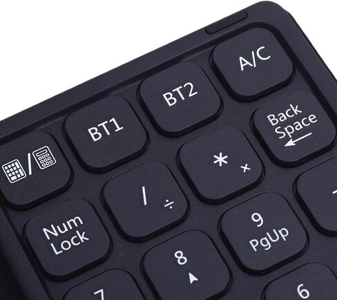23 Keys Number Pad, Foldable Ultra Thin Wireless Numeric Keypad with Calculator and Touchpad, for Tablet Laptop PC Winos OS X in Saudi Arabia
