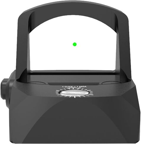 UUQ Mini Reflex أحمر/أخضر نقطة رؤية للبنادق والمسدسات والبنادق 2MOA، 7 تعديلات سطوع، مناسبة لسكك حديد RMR أو Picatinny مقاس 20 مم in Kuwait