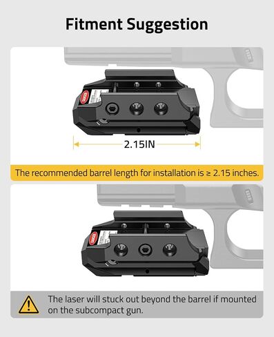 CVLIFE Rechargeable Red/Green Laser Sight for Pistol, Upgraded Low-Profile Pistol Laser Sight with Magnetic Charging Port in Saudi Arabia