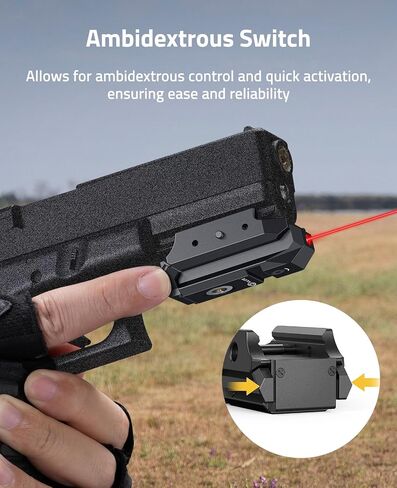 CVLIFE Rechargeable Red/Green Laser Sight for Pistol, Upgraded Low-Profile Pistol Laser Sight with Magnetic Charging Port in Saudi Arabia