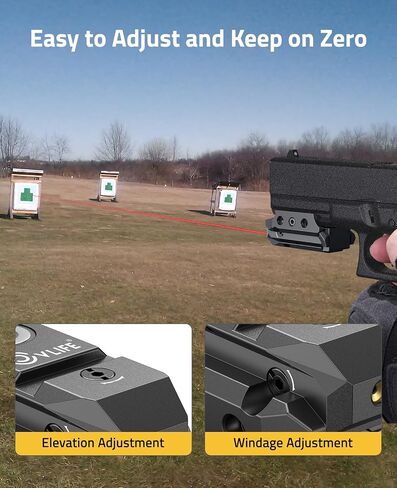 CVLIFE Rechargeable Red/Green Laser Sight for Pistol, Upgraded Low-Profile Pistol Laser Sight with Magnetic Charging Port in Saudi Arabia