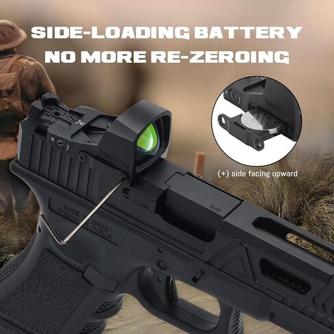 Sirius Micro Reflex Red Dot Sight، 3 MOA Dot Pistol Optic، اهتز مستيقظًا، تعديلات سطوع مقاومة للماء والصدمات خالية من المنظر، لبصمة RMR in Kuwait