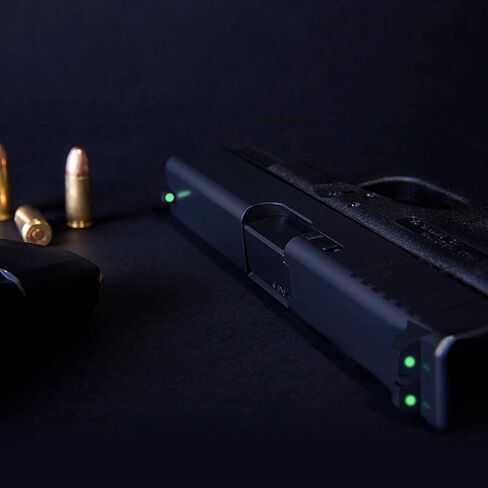 Night Sights 3-Dot Glow in The Dark with Front and Rear Sights for Glock 17 19 22 23 26 27 33 34 35 37 38 39 44 45(Gen1-4), NO TRITIUM with Assembly Tools for Outdoor in Saudi Arabia