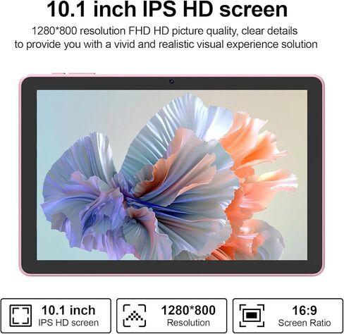 Tablet 10.1Inch Android 15.0, RAM 20GB(4+16Expand)+ROM 128GB, 6000mAh Battery, 2+8MP Dual Camera, 1280*800 IPS HD Touch Screen Tab PC Set with Keyboard+Mouse+Protective Case+Stylus, (Pink) in Kuwait