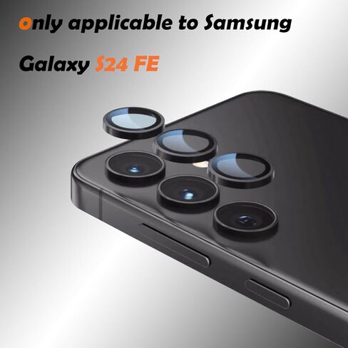 واقي عدسة الكاميرا لهاتف Samsung Galaxy S25 Plus، تقنية True AR+AF، واقيات عدسات فردية، زجاج مقسى فائق النحافة 9H مع حواف من الألومنيوم، سهل التركيب، مجموعة واحدة، ملون in Saudi Arabia