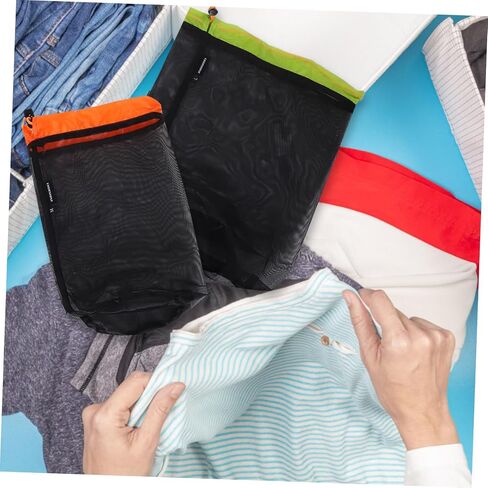 1 Set Compression Mesh Storage Sack Outdoor Travel Drawstring Bags for Camping Gear Clothes and Sleeping Bags Reusable Polyester Material Efficient Space Utilization in Saudi Arabia