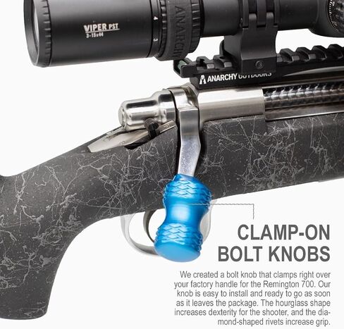 AnarchyOutdoors Clamp-On Bolt Knob for Remington 700 in Saudi Arabia