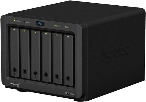خادم Synology DiskStatoin DS1621+ NAS للأعمال مع وحدة المعالجة المركزية Ryzen 2.2 جيجا هرتز، وذاكرة 32 جيجا بايت، وتخزين محرك أقراص ثابتة سعة 108 تيرابايت، ومنفذي LAN بسرعة 1 جيجابت، ونظام تشغيل DSM in Saudi Arabia