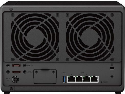 Synology DiskStation DS1522+ NAS Server with Ryzen 2.6GHz CPU, 32GB Memory, 20TB SSD Storage, 1TB M.2 NVMe SSD, 4 x 1GbE LAN Ports, DSM Operating System in Saudi Arabia