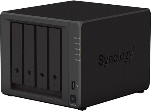 Synology DiskStation DS923+ NAS Server with Ryzen 2.6GHz CPU, 32GB Memory, 4TB SSD Storage, 1TB M.2 NVMe SSD, 2 x 1GbE LAN Ports, DSM Operating System in Saudi Arabia
