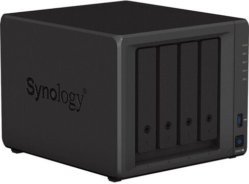 Synology DiskStation DS923+ NAS Server with Ryzen 2.6GHz CPU, 32GB Memory, 4TB SSD Storage, 1TB M.2 NVMe SSD, 2 x 1GbE LAN Ports, DSM Operating System in Saudi Arabia