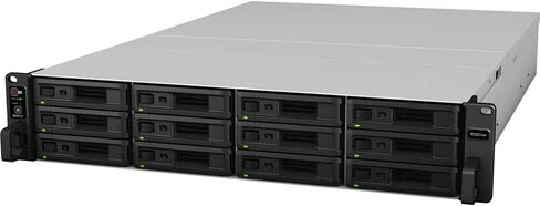 خادم Synology RackStation RS3621xs+ NAS مع وحدة المعالجة المركزية Xeon بسرعة 2.1 جيجا هرتز، وذاكرة 64 جيجا بايت، وتخزين محرك أقراص ثابتة سعة 24 تيرابايت، ومنفذي LAN بسرعة 10 جيجابت، وحزمة نظام تشغيل DSM مع مجموعة السكك الحديدية in Kuwait