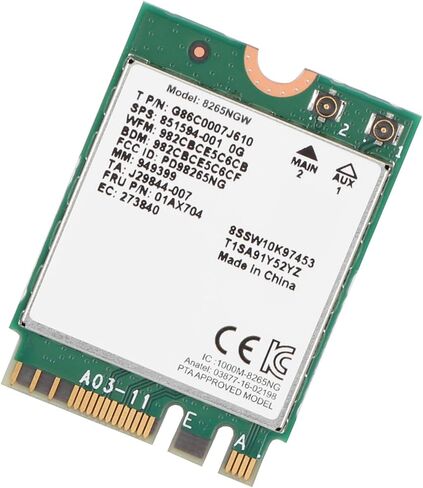 بطاقة الشبكة Drfeify 4.2 8265 867M 802.11AC - اتصال إنترنت مستقر لـ 520S-14IKB in Saudi Arabia
