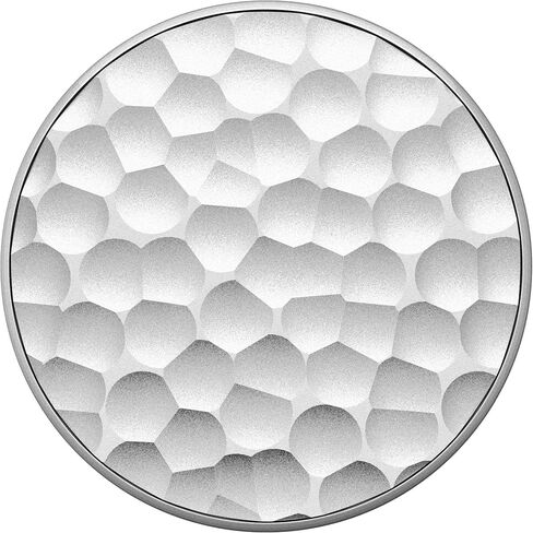 PopSockets: PopGrip Expanding Stand and Grip with a Swappable Top for Phones & Tablets - Hammered Metal Silver in Saudi Arabia