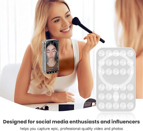 Patented Magnetic Sticky Phone Suction Grip Mount for MagSafe Case,Magnet Silicone Portable Stand Holder for iPhone 16/15/14/13/12 Series and Android, Hands-Free Selfies and Videos in Saudi Arabia