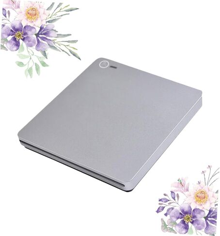 ناسخ أقراص مضغوطة خارجي من النوع c - مشغل أقراص DVD Vcd رفيع ومحمول ومتوافق مع نظام التشغيل Windows للاستخدام المنزلي والمكاتب باللون الفضي in Kuwait