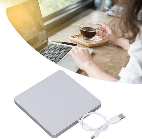 External DVD Drive USB 3.0 Type C Slim Lightweight Abs Portable Cd DVD Burner Optical Drive Rewriter Player for Laptop Desktop Pc Linux Os in Saudi Arabia