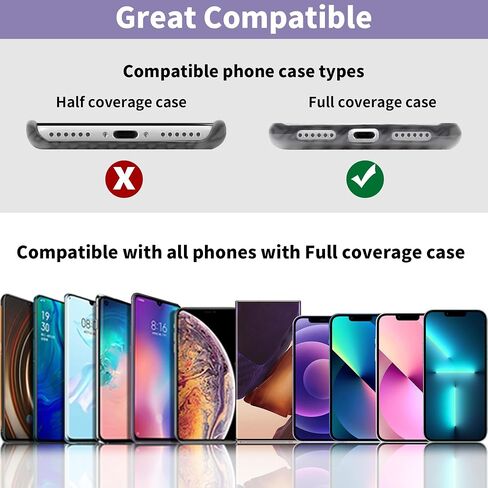 TACOMEGE Phone Tether Tab for iPhone, Cell Phone Lanyard Patch, Phone Strap Replacement Part for All Full Phone Cases in Saudi Arabia