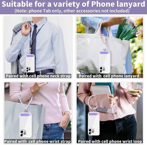 TACOMEGE Phone Tether Tab for iPhone, Cell Phone Lanyard Patch, Phone Strap Replacement Part for All Full Phone Cases in Saudi Arabia
