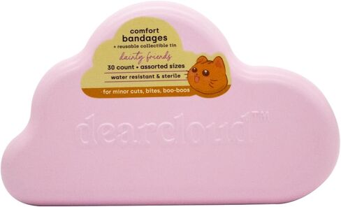 dearcloud Miffy Comfort Bandages with Reusable Tin – 30 ct Waterproof Bandages – Latex-Free, Hypoallergenic, Flexible Fabric Variety Pack for Kids & Adults (Jelly Toe Beans) in Saudi Arabia