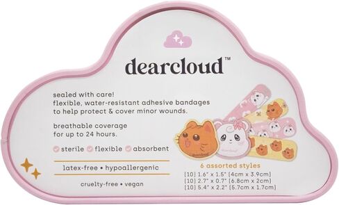 dearcloud Miffy Comfort Bandages with Reusable Tin – 30 ct Waterproof Bandages – Latex-Free, Hypoallergenic, Flexible Fabric Variety Pack for Kids & Adults (Jelly Toe Beans) in Saudi Arabia