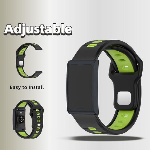 3 Pack Compatible for Amazfit Helio Strap Silicone Band- Soft Breathable Waterproof Sport, Adjustable for Women Men in Saudi Arabia