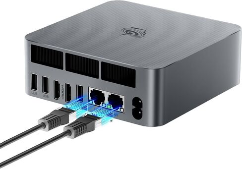 Beelink EQR6 Mini PC, AMD Ryzen 7 6800U(6nm, 8C/16T) up to 4.7GHz, Mini Computer 24GB LPDDR5 RAM 500GB PCIe4.0 SSD, Micro PC 4K@60Hz Dual Display/Built-in PSU/WiFi6/BT5.2/Office/Home/HTPC/W-11 Pro in Saudi Arabia