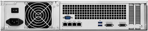 خادم Synology RackStation RS3618xs NAS مع وحدة المعالجة المركزية Xeon بسرعة 2.4 جيجا هرتز، وذاكرة 64 جيجا بايت، وتخزين محرك أقراص ثابتة سعة 24 تيرابايت، و4 منافذ LAN بسرعة 1 جيجابت، وحزمة نظام تشغيل DSM مع مجموعة السكك الحديدية in Saudi Arabia