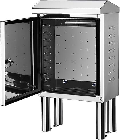 Outdoor Stainless Steel Electrical Enclosure, Waterproof Dustproof Floor-Mounted Cabinet with Insulated Mounting Plate for Electronics (15.7x12x7in/40x30x18cm) in Saudi Arabia