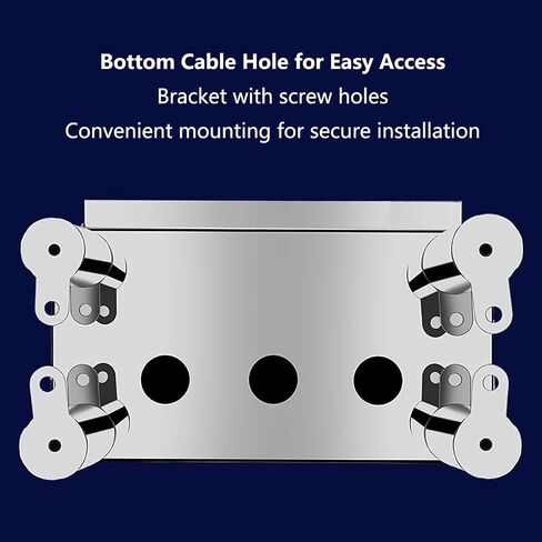 Outdoor Stainless Steel Electrical Enclosure, Waterproof Dustproof Floor-Mounted Cabinet with Insulated Mounting Plate for Electronics (15.7x12x7in/40x30x18cm) in Saudi Arabia