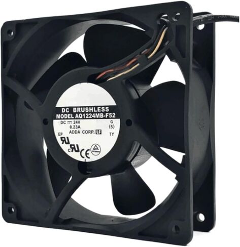AQ1224MB-F52 DC 24V 0.23A 5.05W 2800RPM 12cm 12038 120x120x38mm 3 Wires Waterproof Ball Cooling Fan in Saudi Arabia