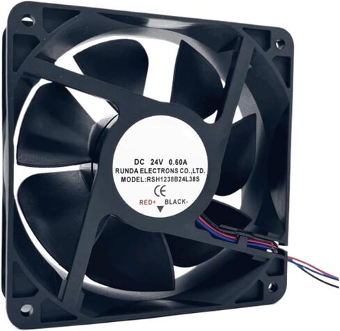 RSH1238B24L38S DC 24V 0.60A 120x120x38mm مروحة تبريد خادم 2 سلك in Saudi Arabia