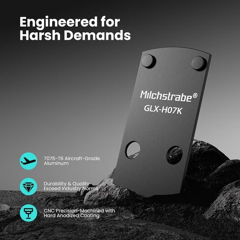 لوحة محول متوافقة مع Glock 43X/48 MOS Holosun 407k/507k، 7075T6 ألومنيوم الطيران، 0.001 بوصة ماكينة CNC دقيقة in Kuwait