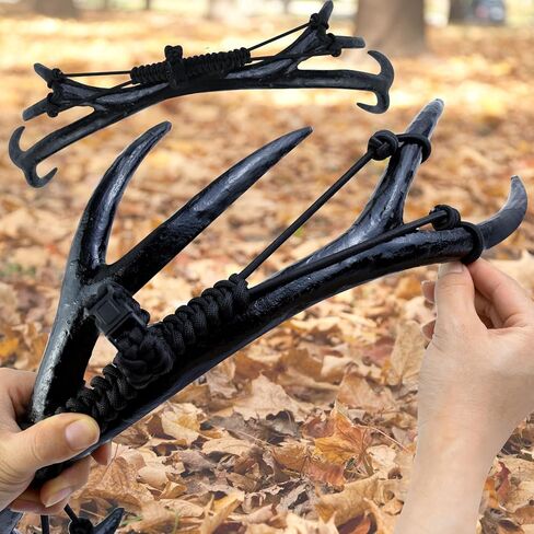 Deer Call Silencer Black Rack Rattling Antlers Silencer Rattling Deer Antlers Silent Carry Harness for Deer Hunting in Kuwait