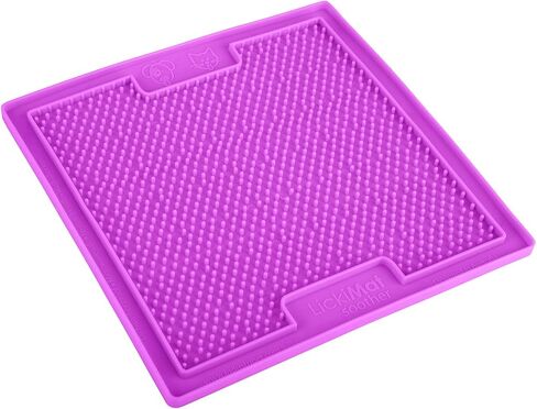 LickiMat Classic Buddy Slow Feeder for Dogs Lick Mat Boredom Anxiety Reducer Perfect for Food Treats Yogurt Liquid Food Peanut Butter Fun Alternative to a Slow Feed Dog Bowl, Green in Saudi Arabia