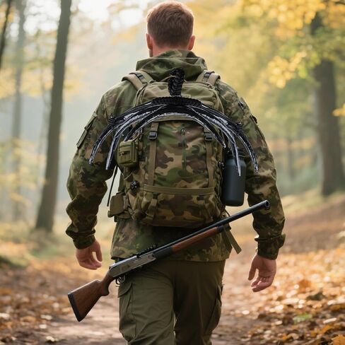 Deer Call Silencer Black Rack Rattling Antlers Silencer Rattling Deer Antlers Silent Carry Harness for Deer Hunting in Kuwait