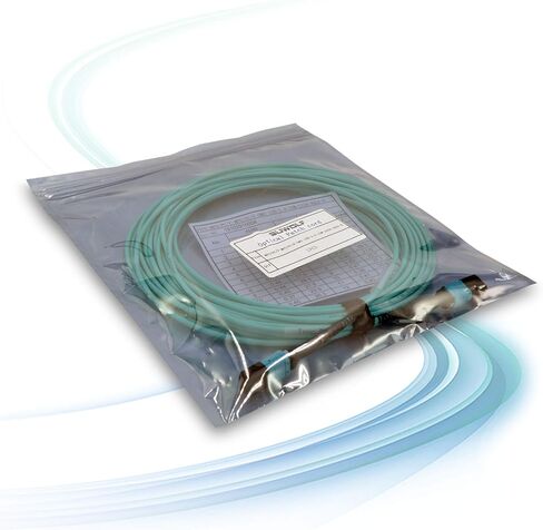 10M/33Ft 12 Core MPO to MPO Optical Fiber Cable OM3 Multimode Type B Patch Cord Female LSZH Jumper for 10G QSFP+/QSFP28 MTP Compatible in Kuwait