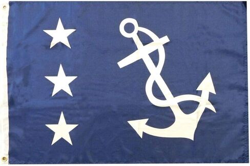 US Yacht Club Past Commodore Blue 100D Woven Poly Nylon Flag 2x3 2'x3' Banner in Saudi Arabia