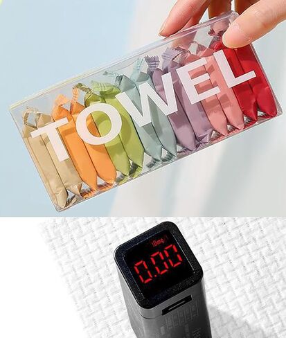 Disposable Compressed Towels, Portable Compressed Towel Tablets, Travel Wash Cloth 14 Pcs in Saudi Arabia