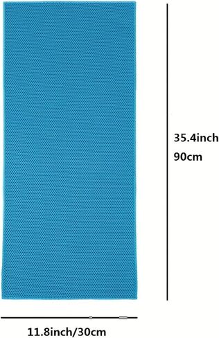 Portable Cooling Towel,Cooling Towels for Neck and Face,Soft Breathable Yoga Towel with Silicone Storage Bag,Microfiber Cooling Towel for Yoga,Sport,Running, Workout,Fitness,Camping(Black) in Saudi Arabia
