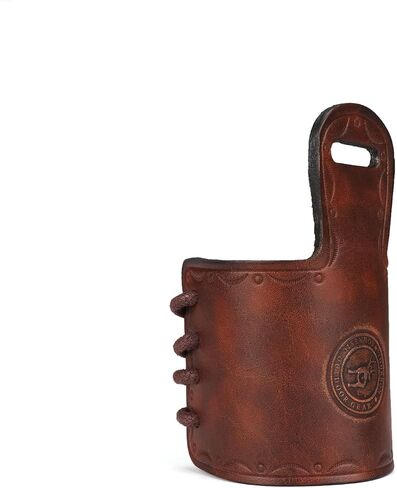 TOURBON Leather Sling Loop No Drill Gun Strap Attachment, Adjustable Holster Barrel Mount Forend Cuff for Rifle Shotgun in Saudi Arabia