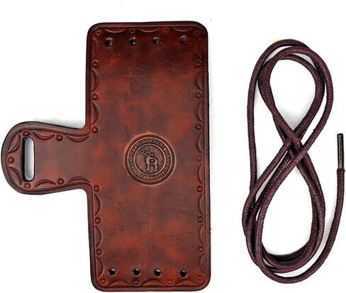 TOURBON Leather Sling Loop No Drill Gun Strap Attachment, Adjustable Holster Barrel Mount Forend Cuff for Rifle Shotgun in Saudi Arabia