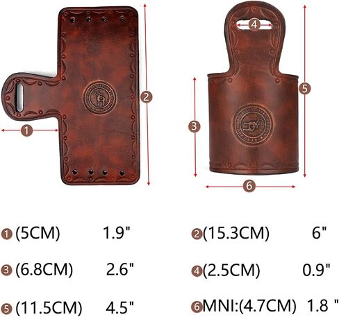 TOURBON Leather Sling Loop No Drill Gun Strap Attachment, Adjustable Holster Barrel Mount Forend Cuff for Rifle Shotgun in Saudi Arabia