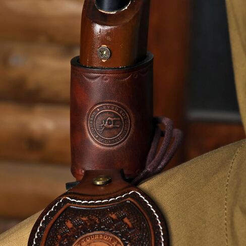 TOURBON Leather Sling Loop No Drill Gun Strap Attachment, Adjustable Holster Barrel Mount Forend Cuff for Rifle Shotgun in Saudi Arabia