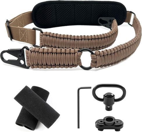 VVAAGG Paracord Sling مع وسادة الكتف وQD Sling Mount، 2 Point QD Sling in Kuwait