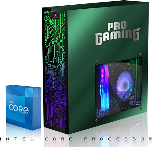 Hp Carbon Black Desktop Computer PC–Intel Core i5,16GB ARGB RAM,512GB SSD,GT-1030 Graphic Card,27 Inch Curved Monitor,RGB KBM with AI Copilot Key,RGB Headphone,Webcam,Windows 11 (Renewed) in Saudi Arabia