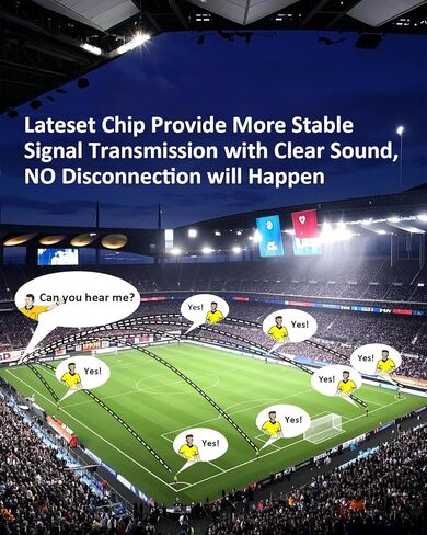 طقم نظام اتصالات لسماعة رأس الحكم مكون من 2 إلى 8 أشخاص S8 Pro لميكروفون كرة القدم سماعات لاسلكية لكرة القدم (3S8 Pro (طراز 1 سماعة أذن علوية)) in Kuwait