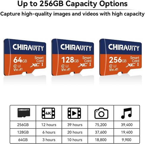 Memory Card 128GB, UHS-I U3 V30 A1, 100MB/s High Speed Memory Card, Class 10 TF Card for 4K UHD Video, Camera, Drone, Smartphone, Dash Cam in Saudi Arabia