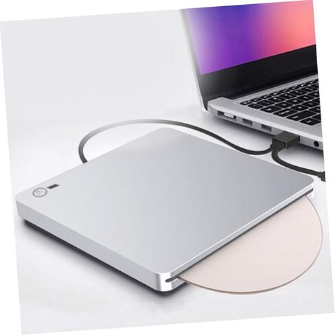 واجهة مزدوجة USB Type-c ناسخ أقراص مضغوطة خارجي رفيع للغاية ومشغل أقراص CD DVD Vcd ومقبس كاتب وناقل حركة عالي السرعة للاستخدام المنزلي والمكاتب المتوافقة مع أنظمة Windows in Kuwait