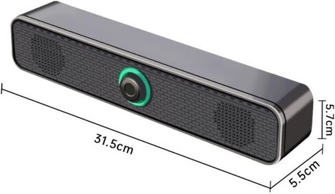 سماعات الكمبيوتر، مكبرات صوت سلكية لسطح المكتب تعمل بمنفذ USB مع قابس 3.5 ملم وتحكم في مستوى الصوت، ومخرج صوت ستيريو لأجهزة الكمبيوتر وأجهزة الكمبيوتر المحمولة in Saudi Arabia
